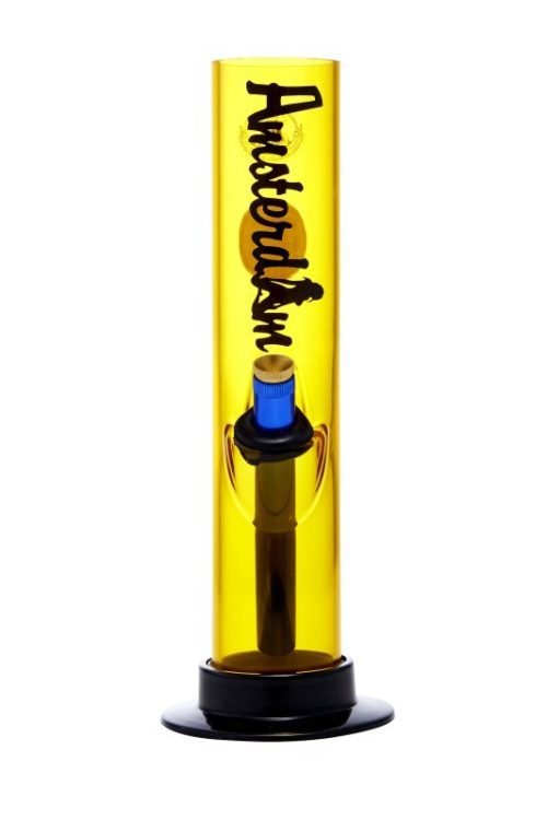 Acrylic Straight Toker Yellow-Bong-Agung-1401.Yellow-Cloudy Choices