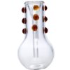 Agung All Glass Large Ground Double Chamber.Amber-Double Chamber-Agung-1945.Amber-Cloudy Choices