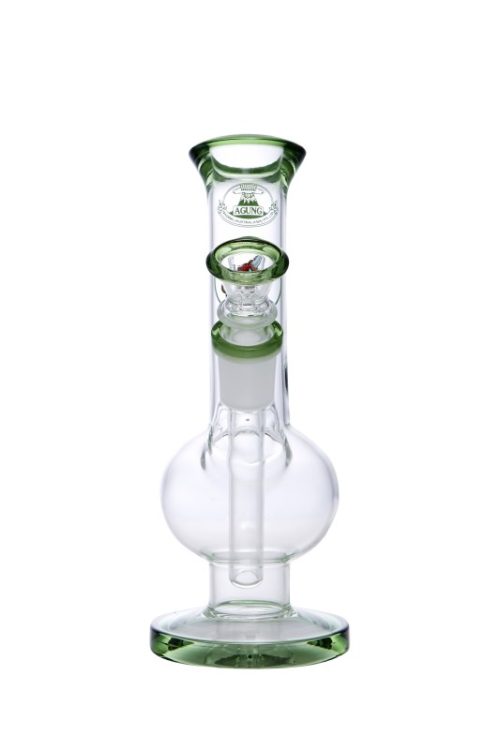 Angry Bull Small Glass Slider Green-Bong-Agung-7110.Green-Cloudy Choices