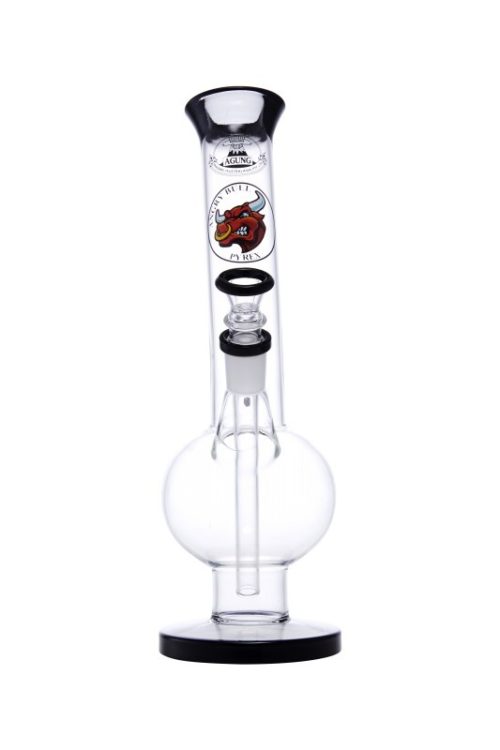 Angry Bull Large Glass Slider Black-Bong-Agung-7112.Black-Cloudy Choices
