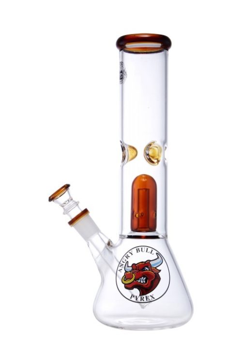 Agung Unique Percolator Beaker Glass Bong-Bong-Agung-7131.Amber-Cloudy Choices