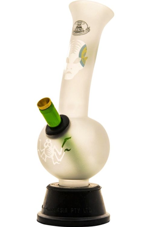 Frosted Bubble Glass Alien & Spider Print-Bong-Agung-1186.Alien/Spider-Cloudy Choices