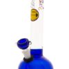 Blue Glass Design with Gromet & Glass Stem-Bong-DD-5816.Blue-Cloudy Choices