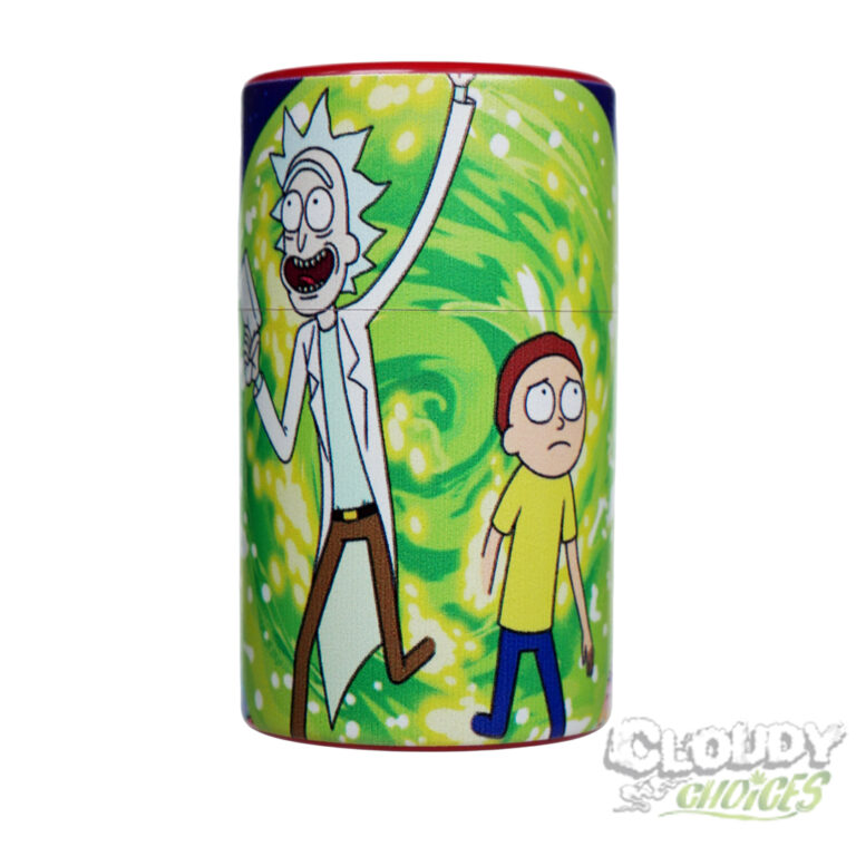 Plastic Sealed Stash Can Rick & Morty Portal Red